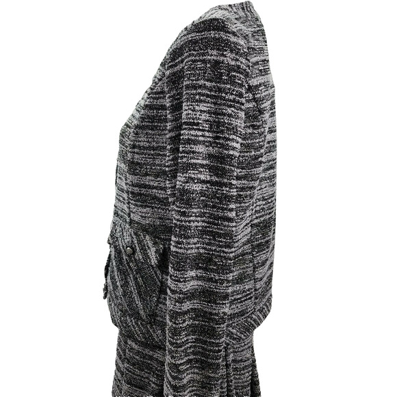 Karl Lagerfeld Paris Women’s Medium (10) 2-Piece Suit Black White Jacket & Skirt - Picture 6 of 13